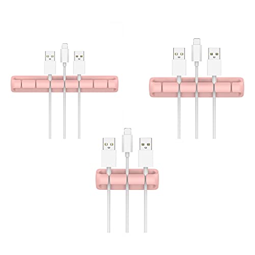 Clips Clips Kabel USB Desktop Tidy Wickler Management Für Desktop Kabelmauskabel Draht PC Office Usw. Draht Kabelclip von Zqxnt