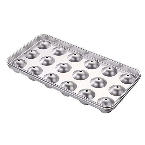 Edelstahl Lebensmittelqualität Runde Eiskugel Tablett Kugeln Ovaler Eiswürfel Schimmelpilzhersteller Mit Deckel Für Party Cocktail Whisky Werkzeug Kugeln Oval Form von Zqxnt