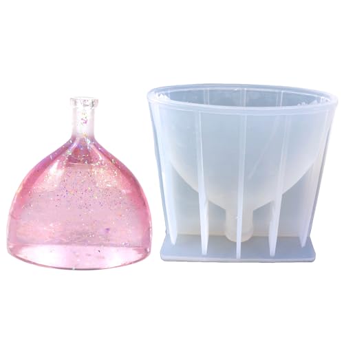 Einzigartige Vase Silikonform Sukkulenten Betonblütenblüte Formform Gips Zement Stiftbehälter Formplattenhalter Schimmel Silikonblütenblüte Für Zement von Zqxnt