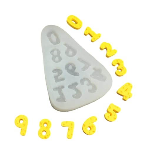 Einzigartige Zahlen Silikonformen Backwerkzeug Fondantkuchen Dekorieren Formen Zur Herstellung Von Bösten Kerzenseife Einzigartige Zahlen Silikonform Dessertform Für Kerze von Zqxnt