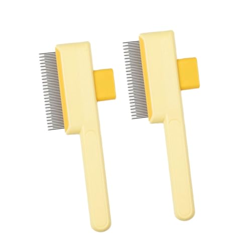 Ergonomische Haustierpinsel Mit Entwirrung Und Verschüttenentfernung Haarkamm Mit Selbstverzeigter Design Für Haustiere Daily Pflege 2pcs Selbstverschluss Hundekamm Für Die Entfernung Des Schuppens von Zqxnt
