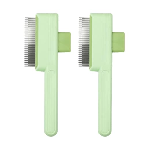 Ergonomische Haustierpinsel Mit Entwirrung Und Verschüttenentfernung Haarkamm Mit Selbstverzeigter Design Für Haustiere Daily Pflege 2pcs Selbstverschluss Hundekamm Für Die Entfernung Des Schuppens von Zqxnt