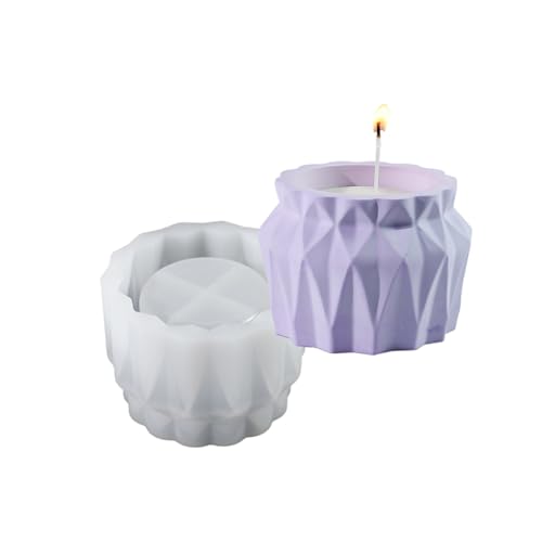 Flexible Diamanten Facettenglasform Zum Erstellen Eleganter Vasen Stifthalter Aufbewahrungsgläser Und Kerzenbecher Flexible Silikonhandwerksform von Zqxnt