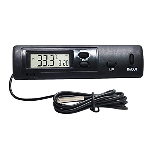 Für 12V Digitalauto Anzeige Elektronische Uhr LCD Hintergrundbeleuchtung Innenleuchte Außentemperatur von Zqxnt
