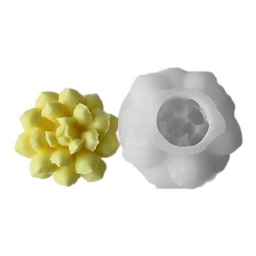 Geometrische Silikonform Sukkulenten Form Betonformen Realistische Handwerksformen Harzformen Für Handherstellung Kerze von Zqxnt