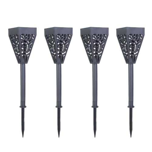 Zqxnt Grabsteine Blumenhalter Wetterfeste Plastikvase Für Friedhofsblumen Grabsteinmarker Schwarzer Rasenblumenständer von Zqxnt