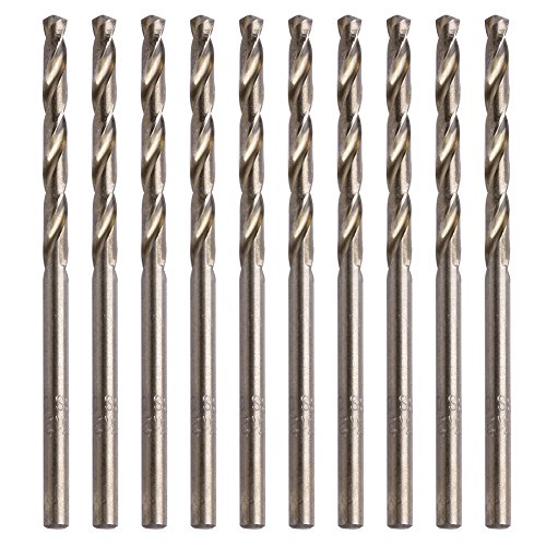 HSS Titaniumbeschichtete 10 Pcs Drehbohrbits Hochgeschwindigkeits Stahl Bohrer Zum Bohren Von Löchern Hartplastisches Nicht Beietranse Metall von Zqxnt