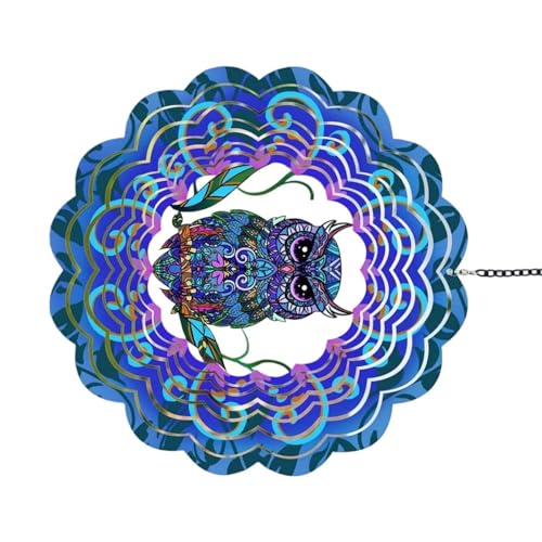 Zqxnt Harmonische Elegante Metallwinde Chimes Spinner Elegant Klingende Hängedekoration Für Balkon Garten Fenster Handgefertigtes Eisen Tierwind Glockenspiel von Zqxnt