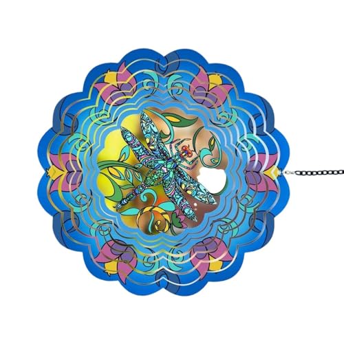 Zqxnt Harmonische Elegante Metallwinde Chimes Spinner Elegant Klingende Hängedekoration Für Balkon Garten Fenster Handgefertigtes Eisen Tierwind Glockenspiel von Zqxnt