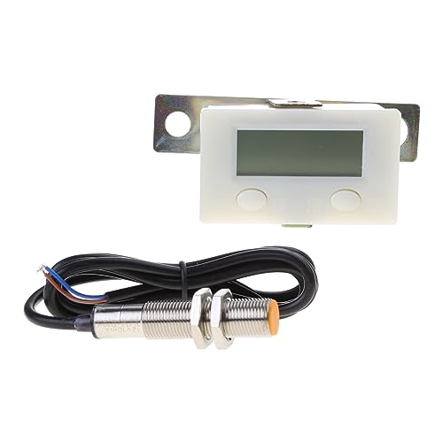 LCD Digital Tally Counter 0-99999 Ziffer Vorwärtsdigitale Zählerpaneelanzeige 5-stellige Stoßdämpfer Elektronischer Stempelschalter von Zqxnt