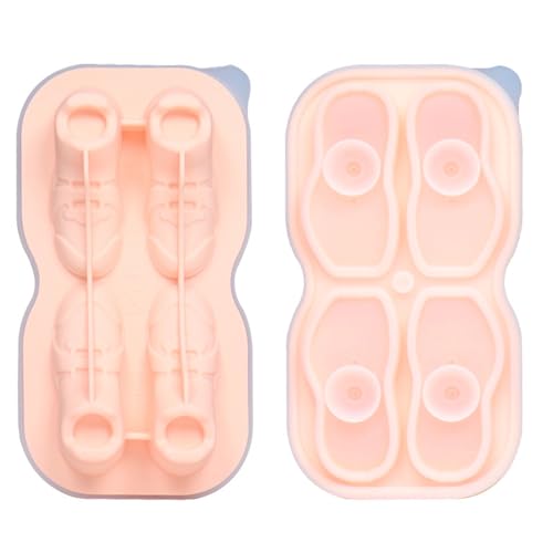 Leichter Eiswürfelformen Schuhform Tablett Flexible Silikon Eismaschine Für Cocktails Kaffee Eiswürfelschale Für Gefriergeräte Leicht Freizusetzen von Zqxnt