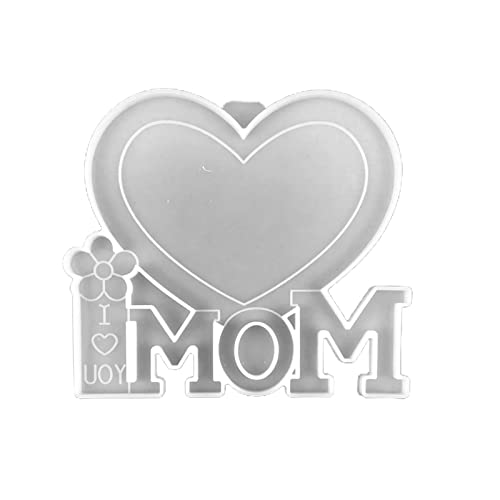 Mutter Liebe Herz Fotorahmen Epoxy Harzform Bild Rahmen Silikonform Handwerk Home Tisch Dekoration Gussuhr Harzform Silikon Groß von Zqxnt