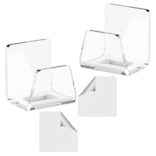 Packung Mit 2 Küchenspüle Schwammhalter Starker Klebstoff Acrylregal Für Schalenschwämme Und Bürsten Badezimmerzubehör Küche Schwammhalter Packung Mit 2 Küchenspüle Schwammhalter Starker Klebstoff Acrylregal Für Schalenschwämme Und Bürsten Badezimmerzubehör Küche Schwammhalter von Zqxnt