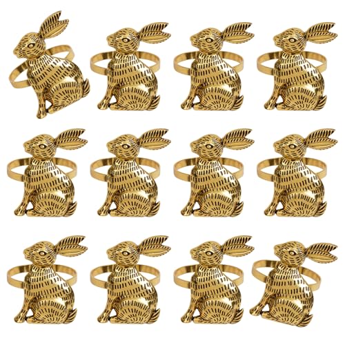 Packung Von 12 Antiken Gold Oder Silbermetall Osterkaninchen Schnallen Perfekt Für Hochzeiten Und Bankets Festival Tisch Dekore Packung Von 12 Antiken Gold Oder Silbermetall Osterkaninchen Schnallen Perfekt Für Hochzeiten Und Bankets Festival Tisch Dekore von Zqxnt