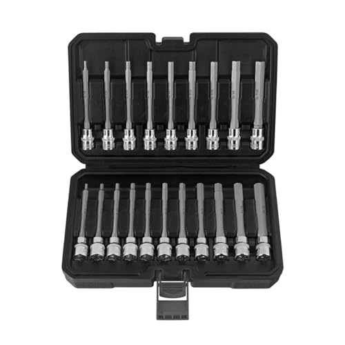 Professionelle Wellen Allen Sockets Set 20 Pieces 3/8 "Antrieb Für Metrik Und Britisch Größe 3 Mm Bis 12 Mm 1/8" Bis 7/16 Stahlkorrosionsbeständig von Zqxnt