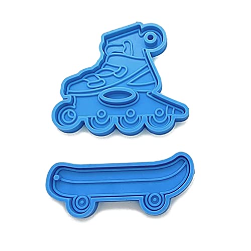 Rollschuhe Keychain Silikonform Keychain Charms Epoxy Harzform Gussform Für W/Hanging Loch von Zqxnt
