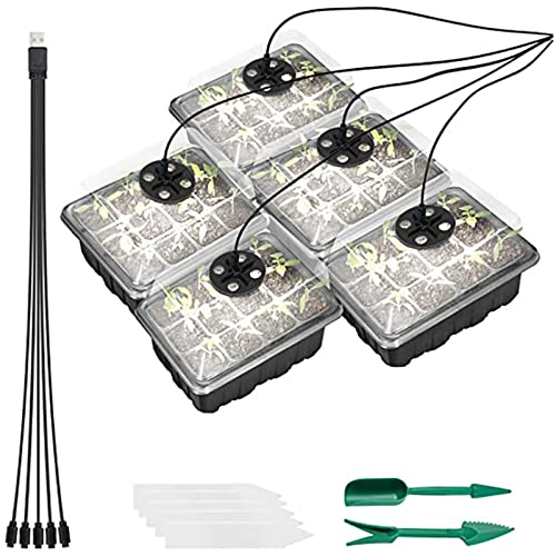 Saatgutstarterschale Mit Wachsen Leichten Samen Starter Kit Verstellbare Luftfeuchtigkeit Für Pflanzen Basiskeimung Anbau Startset Indoor Kit Für Kinder von Zqxnt