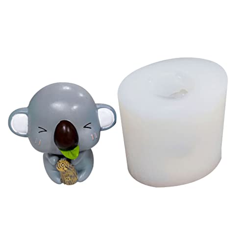 Seifenherstellung Vorräte Kuchen Dekoration Werkzeuge Silikonform Exquisite Süße Koala Haushalt Kerzenform Kerzenharz Zuckerfahrzeuge Formen von Zqxnt
