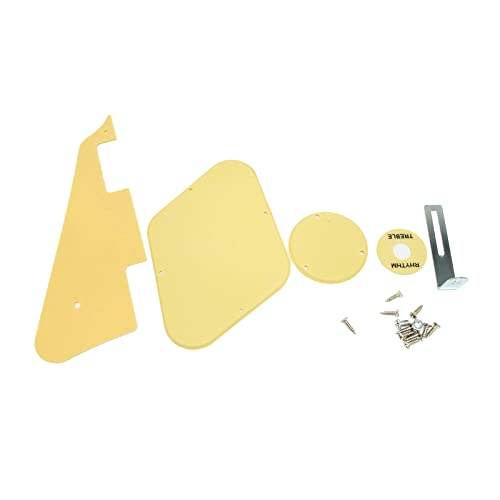 Set von Pickguard Control Backplate Selector Toggle Rings Bracket Mounting Screws for Standard Guitar Set von Pickguard Control Backplate Selector Toggle Rings Bracket Mounting Screws for Standard Guitar von Zqxnt