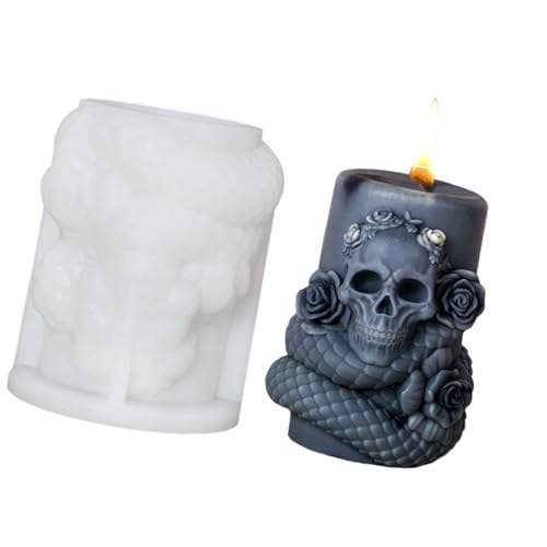 Zqxnt Silikonform Rotierende Schlangen Kerzenform Form Handgefertigte Zylindrische Schlangengussformen Für Tischdekoration Guss Rotierende Kerzenzylindrische Silikonform von Zqxnt