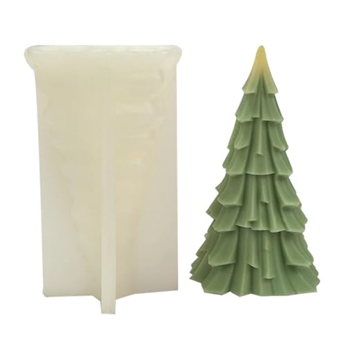 Silikonformen Epoxidharzformen Weihnachtsbaumkerzenschmuck Gussformen Silikonform Weihnachtsbaum Kerzenpflaster Handgefertigtes Gießen von Zqxnt