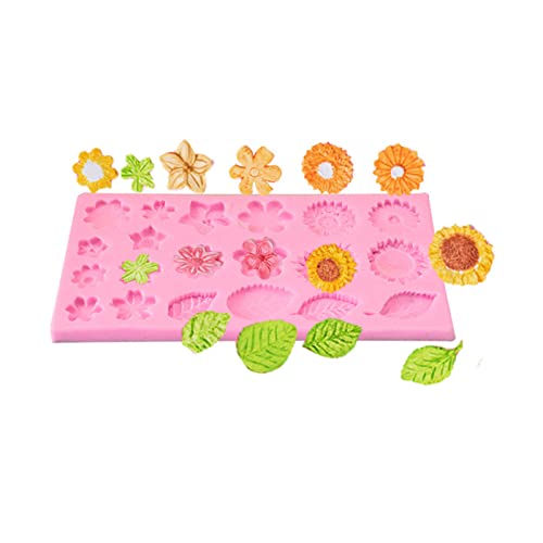 Sonnenblumen Silikonform Zuckerfahrzeug Cupcake Backschimmelblätter Dichtem Schokoladenkuchen Dekorieren Werkzeuge Kunst von Zqxnt