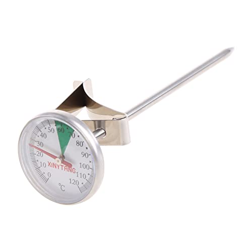 Tragbares Edelstahl Küchendahrungsmittel Kochmilch Kaffeesonde Thermometer Digital Thermometer Temperaturmesser Thermografie Wärmemessung Fieber Gauge Hygrothermographen Stahlsondenfeuchtigkeitshalter von Zqxnt