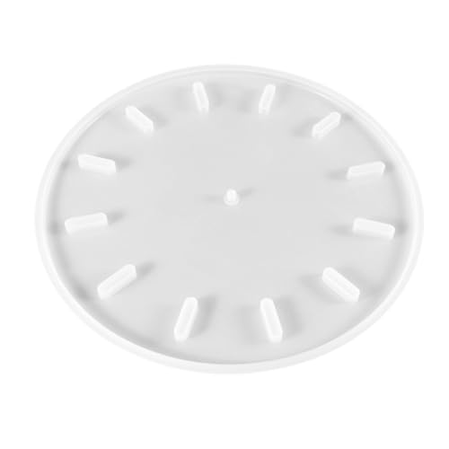 Uhr Silikonform Runde Uhr Schimmelpilze Wand Hängende Dekorative Spiegelharz Epoxidform Mit Zeiger Handgefertigtes Werkzeug von Zqxnt