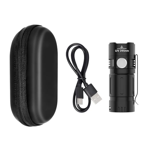 Ultraviolette Taschenlampe Wiederaufladbare Taschenlampe 395 Nm Miniatur Black Light Detektoren Für Haustierurin Und Wanzenfärbejagd von Zqxnt