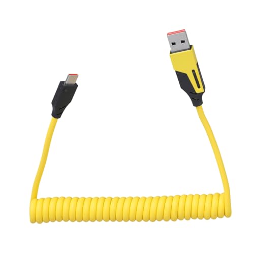 Zqxnt 65W Typ C + USB 2 In 1 Einziehbares Datenkabel Hochgeschwindigkeit 480 Mbit/Sübertrag von Zqxnt