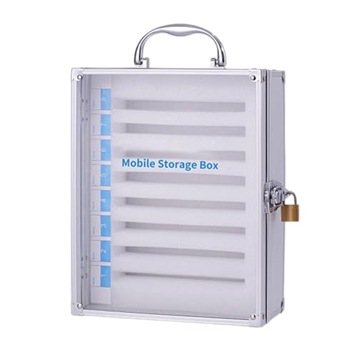 Zqxnt Aluminium Telefonspeicherschrank Mobilgeräte Organizer Verriegelungsmechanismus Stoßdicht Für Mehrere Geräte Organisation Anti Drop Phone Locker Für Fabriken Zqxnt Aluminium Telefonspeicherschrank Mobilgeräte Organizer Verriegelungsmechanismus Stoßdicht Für Mehrere Geräte Organisation Anti Drop Phone Locker Für Fabriken von Zqxnt