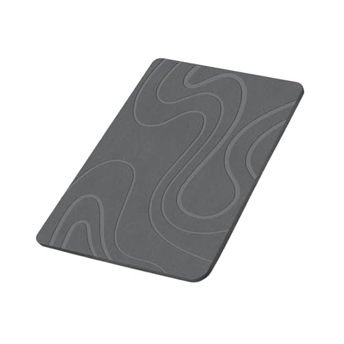 Zqxnt Badematte Natürliche Kieselgur Erde Badezimmer Matte Schnell Trockener Duschteppich Schlupf Resistent von Zqxnt