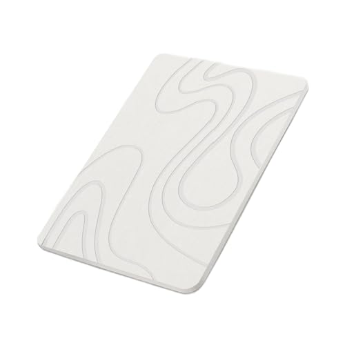 Zqxnt Badematte Natürliche Kieselgur Erde Badezimmer Matte Schnell Trockener Duschteppich Schlupf Resistent von Zqxnt