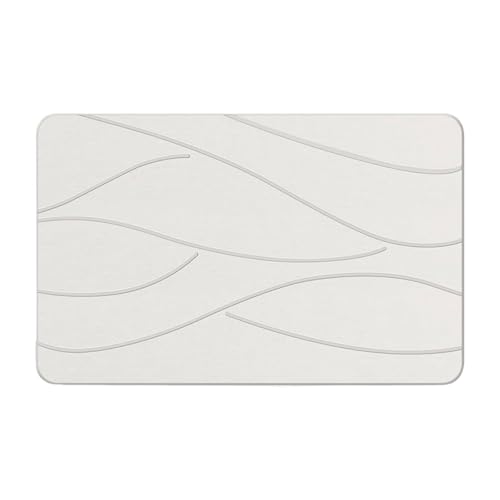 Zqxnt Badematte Natürliche Kieselgur Erde Badezimmer Matte Schnell Trockener Duschteppich Schlupf Resistent von Zqxnt