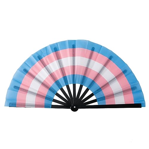 Zqxnt Falten Handfans Regenbogen Fan Dance Dekoration Handfans Fan Perfekte Requisiten Für Sommermusikfestivals & Partys von Zqxnt