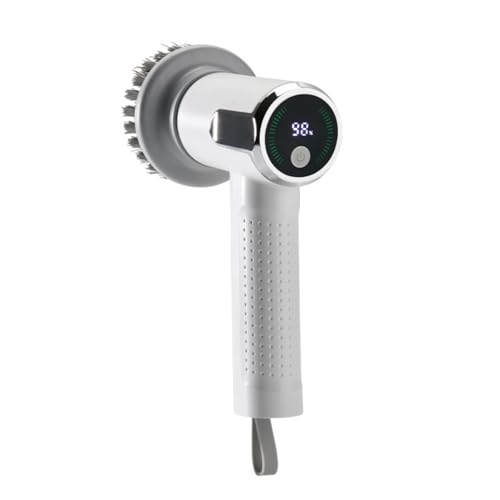 Zqxnt Handheld Power Rotary Scrubber Kabellesslesselbarer Sauberer Pinsel Mit Austauschbaren Köpfen Schnell Aufgeladenes Küchenwerkzeug Wiederaufladbar Tiefe Saubere Peeling von Zqxnt