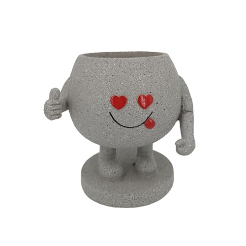 Zqxnt Harz Sukkulente Pflanzer Töpfe Kreativer Menschlicher Vase Modernes Lächeln Gesicht Pflanzer Töpfe Für Innengartendekorationen Personalisierte Blumenarrangementhalter Zqxnt Harz Sukkulente Pflanzer Töpfe Kreativer Menschlicher Vase Modernes Lächeln Gesicht Pflanzer Töpfe Für Innengartendekorationen Personalisierte Blumenarrangementhalter von Zqxnt