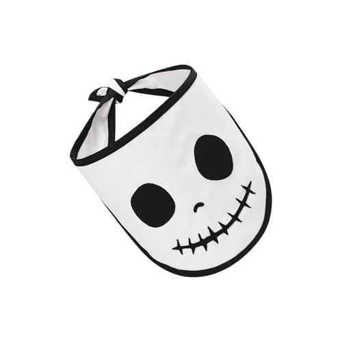 Zqxnt Haustierkostüm Bandana Schädelmuster Halloween Dekoration Weich Verstellbare Polyester Bib Kerchief Für Hundekatzen Partys Halloween Hundebandana von Zqxnt