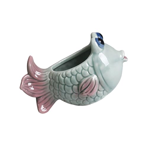 Zqxnt Keramik Fleischy Pflanzenbehälter Fisch Form Cartoon Keramikpflanze Kakten Pflanzer Home Schreibtisch Gartenzubehör Pflanzer Zqxnt Keramik Fleischy Pflanzenbehälter Fisch Form Cartoon Keramikpflanze Kakten Pflanzer Home Schreibtisch Gartenzubehör Pflanzer von Zqxnt