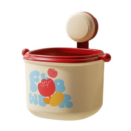 Zqxnt Kleine Wandmontage Mülleimer Mit Saugnapfbecher Kompakter Papierbehälter Müll Dose Korb Für Schreibtisch Badezimmer Küche Dekore Dekore Küchenmüllbehälter von Zqxnt