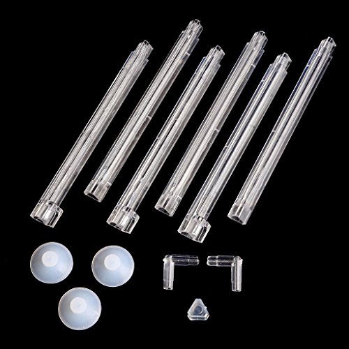 Zqxnt Luftvorhang Bubble Stangen Plastikrohr Aquarium Fisch Für Tankluftpumpe Diffusor Sauerstoffbelüftung 6pcs Transparentes Rohr von Zqxnt