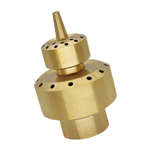 Zqxnt Messing Freien Wassersprays Düse Für Gartenbrunnen Teichpool Mit 2 Stufiger Konstruktion Zur Verbesserung Der Landschaftslandschaftssprays Kupfer von Zqxnt