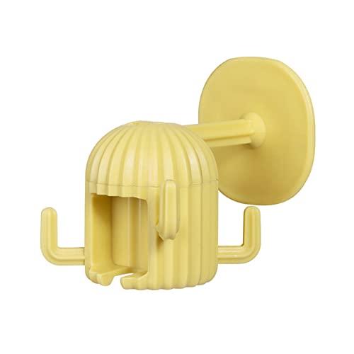 Zqxnt Multifunktions Kaktushaken Für Küchenbad Organisieren Rack 360 ° Rotatable Hanging Haken Einfacher Installation Küchenhalter Für Utensilien Wandhalterung Gelbgrünes Weiß von Zqxnt