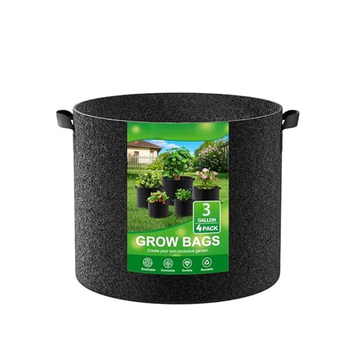 Zqxnt Nicht Verwobene Pflanzenbehälter 4pcs Set Verstärkte Wachstumstaschen Die Belüftentöpfe Verbessern Die Für Bio Garten Gemüseanbau Töpfe Geeignet Sind von Zqxnt