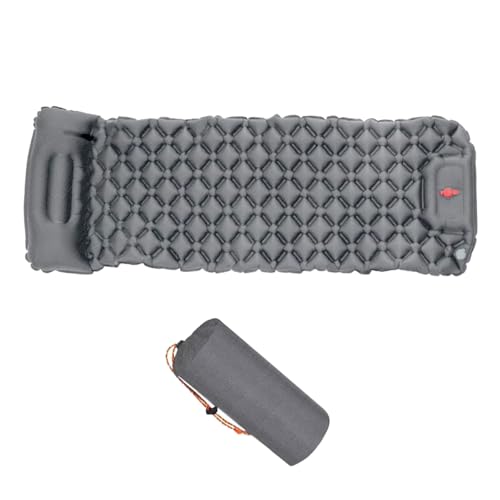 Zqxnt Outdoor Aufblasbare Matratze Leichte Wanderung Schlafpolster Mit Kissen Reisematte Klappbett Für Reisen Wanderung Tragbare Picknicks Strand Schlafmatte von Zqxnt