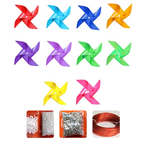Zqxnt Packung Mit 100 Pinwellen 30m Drahtseil Set Für Garden Yard Party Dekorationen Windmühlen Spielzeuggeschenke Für Kinder Spinner Zqxnt Packung Mit 100 Pinwellen 30m Drahtseil Set Für Garden Yard Party Dekorationen Windmühlen Spielzeuggeschenke Für Kinder Spinner von Zqxnt