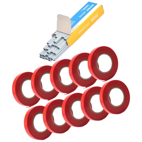 Zqxnt Pflanzenzweigband Handbindung Bindungswerkzeuge Mit 1Box Grundnadelstift Für Gartenbindmaschinen Anlagen Krawatten Klebeband von Zqxnt