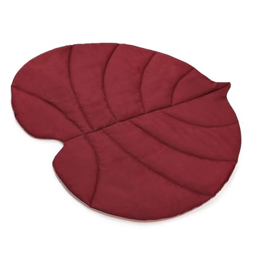 Zqxnt Reversible Kissen Bettpolsterblattform Geformtes Mattenkatzen Bett Für Heißes Wetter Großgröße Wärme Dissipation Blatt Design Haustiermatte von Zqxnt