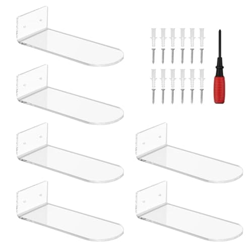 Zqxnt Schwimmende Acryl Wandschuhständer Zeitgenössische Schwimmende Acrylregale Für Schuhe Wandmontage Displayhalter Rack Display Set Set von Zqxnt