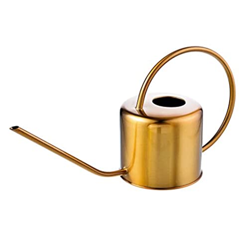 Zqxnt Silber Golden Long Tipps Gießen Können Ausguss Wassertopf Leicht Zu Wasser Für Topfpflanzen Kräuter Blumen Und Gartenspitzen Können von Zqxnt